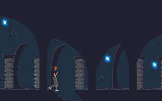 Exploring an alien building