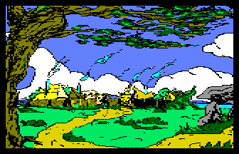 Paysage avec village gaulois