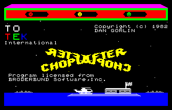 Crédits Broderbund et Dan Gorlin