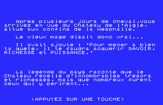 Texte d'introduction de l'aventure