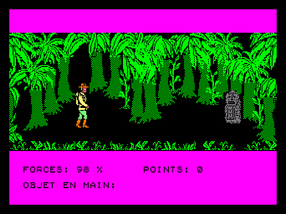 Aventurier dans la forêt tropicale