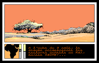 Arbre dans la savane à l'aube