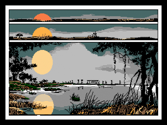 Couchers de soleil au bord du fleuve