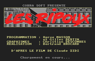 Écran-titre Cobra Soft d'après Zidi