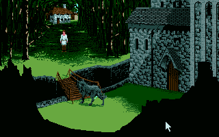 The monastery is guarded