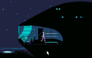 Inside the alien ship