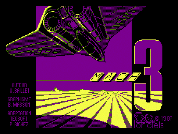 Écran-titre Mach 3 en version mauve