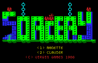 Écran-titre choix manette ou clavier