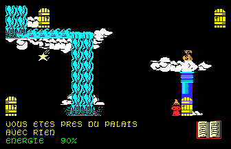Près du palais et de la cascade