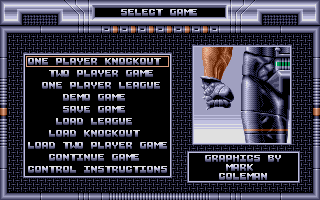 Main menu