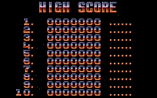 Tableau des meilleurs scores